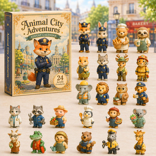 Animal City Adventure Advent Calendar 2026 - 24-Day Festive Countdown
