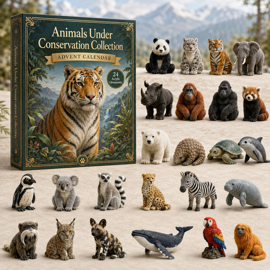 Animals Under Conservation Collection Advent Calendar 2026 - 24-Day Festive Countdown