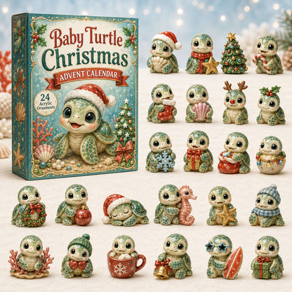 Baby Turtle Chrismast Advent Calendar 2026 - 24-Day Festive Countdown