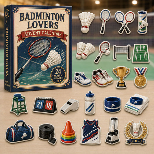 Badminton Player Advent Calendar 2026 - 24-Day Festive Countdown
