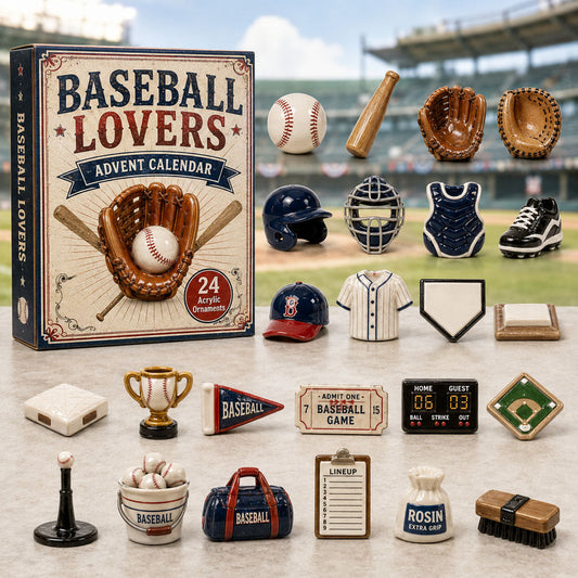 Baseball Lovers Field Advent Calendar 2026 - 24-Day Festive Countdown