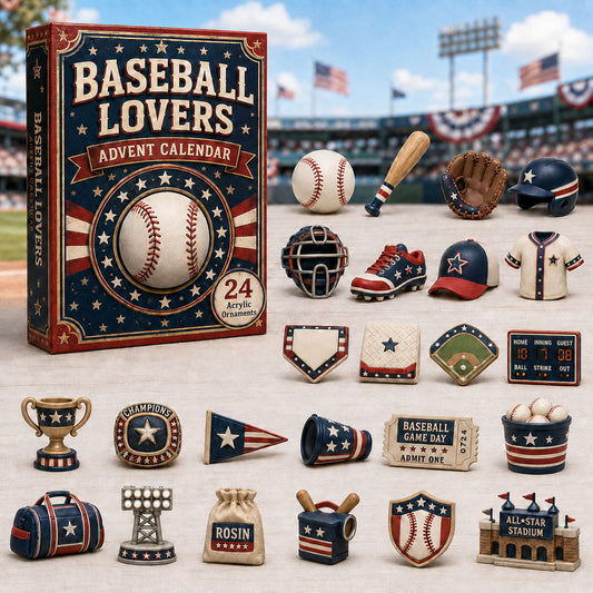 Baseball Lovers Patriotic Advent Calendar 2026 - 24-Day Festive Countdown