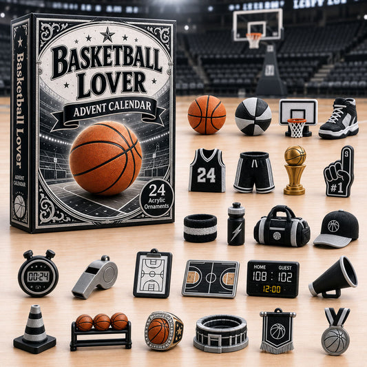 Basketball Dark Theme Advent Calendar 2026 - 24-Day Festive Countdown