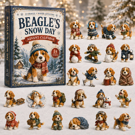 Beagle Snow Day Advent Calendar 2026 - 24-Day Festive Countdown