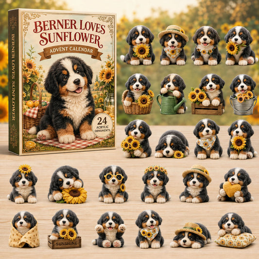 Berner Loves Sunflower Advent Calendar 2026 - 24-Day Festive Countdown