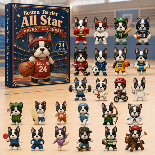 Boston Terrier All-Star Advent Calendar 2026 - 24-Day Festive Countdown