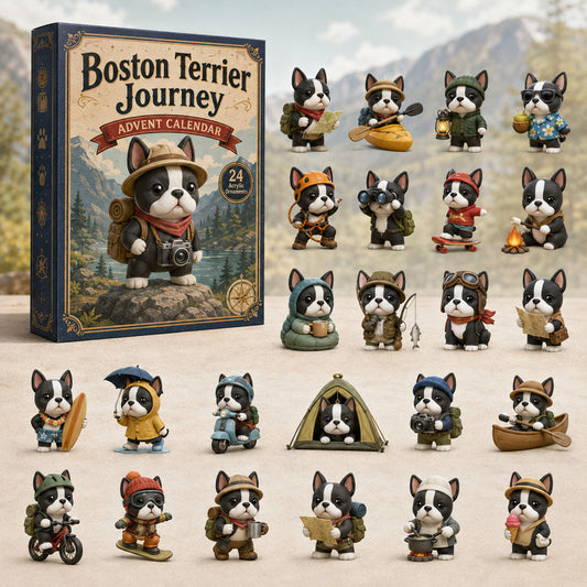 Boston Terrier Journey Advent Calendar 2026 - 24-Day Festive Countdown