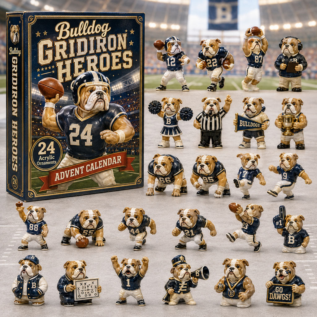 Bulldog Football Heroes Advent Calendar 2026 - 24-Day Festive Countdown