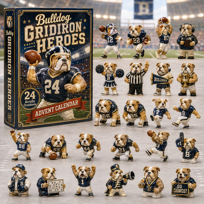 Bulldog Football Heroes Advent Calendar 2026 - 24-Day Festive Countdown