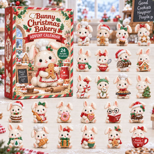 Bunny Christmas Bakery Advent Calendar 2026 - 24-Day Festive Countdown