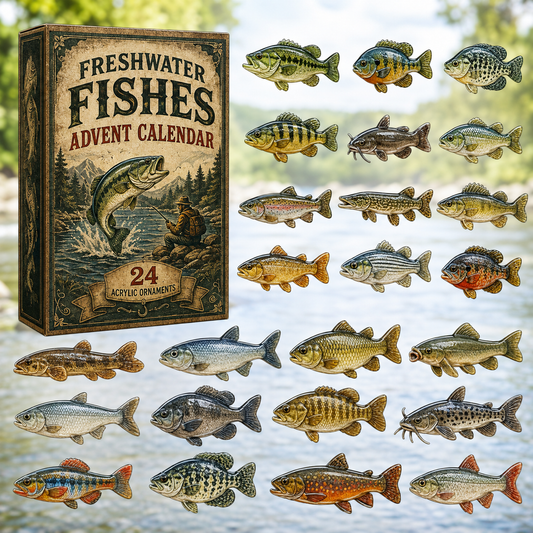 Freshwater Fishes Advent Calendar 2026 - 24-Day Festive Countdown