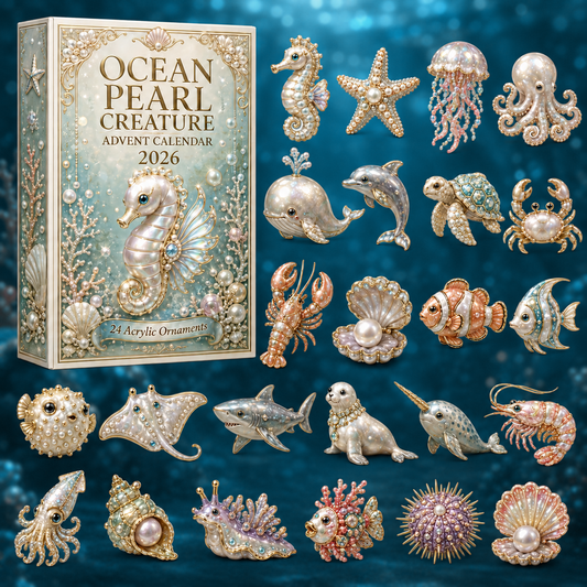 Ocean Pearl Treasures Advent Calendar 2026 - 24-Day Festive Countdown