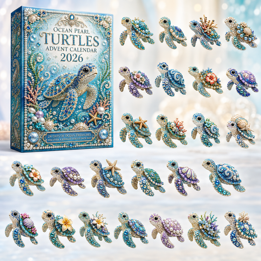 Ocean Pearl Turtles Advent Calendar 2026 - 24-Day Festive Countdown