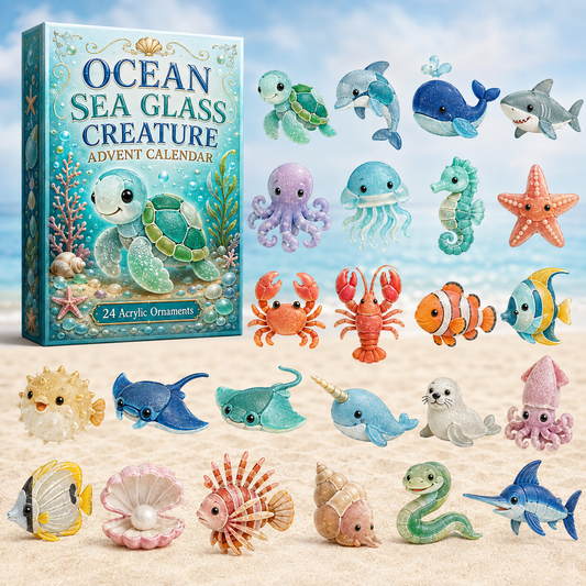 Sea Glass Ocean Friends Advent Calendar 2026 - 24-Day Festive Countdown