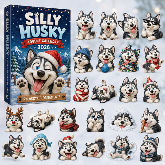 Silly Husky Advent Calendar 2026 - 24-Day Festive Countdown