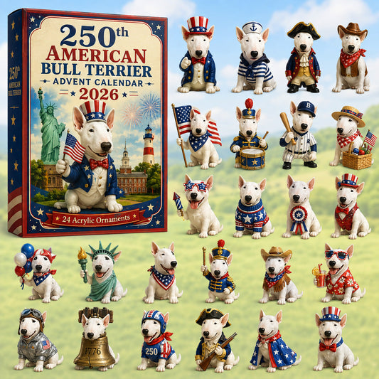 250th American Bull Terrier Advent Calendar 2026 - 24-Day Festive Countdown