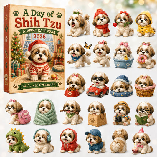 A Day Of Shih Tzu Advent Calendar 2026 - 24-Day Festive Countdown