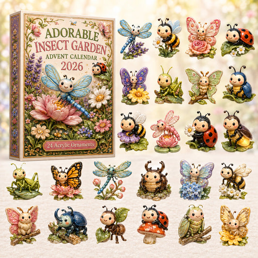 Adorable Insect Garden Advent Calendar 2026 - 24-Day Festive Countdown