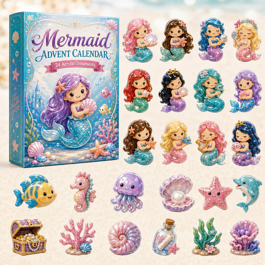 Adorable Mermaid Advent Calendar 2026 - 24-Day Festive Countdown