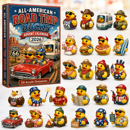 All-American Road Trip Rubber Duck Advent Calendar 2026 - 24-Day Festive Countdown