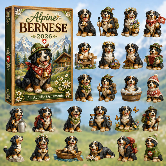 Alpine Bernese Advent Calendar 2026 - 24-Day Festive Countdown