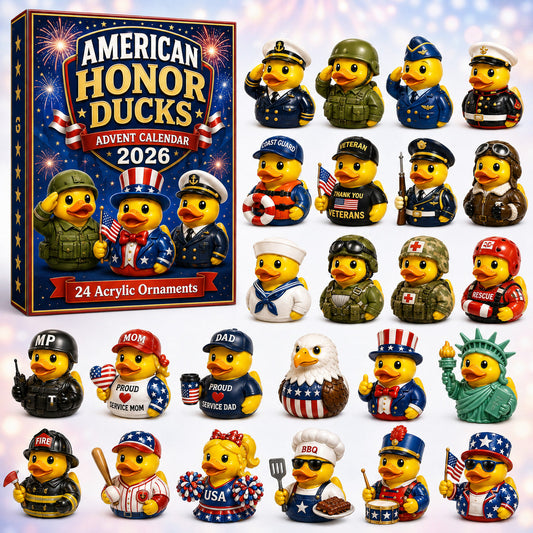 American Honor Rubber Duck Advent Calendar 2026 - 24-Day Festive Countdown