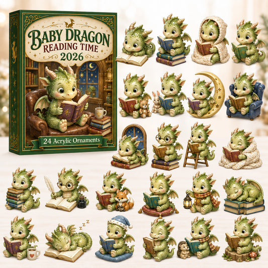 Baby Dragon Reading Time Advent Calendar 2026 - 24-Day Festive Countdown