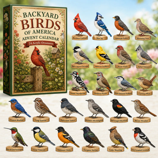 Backyard Birds of America Advent Calendar 2026 - 24-Day Festive Countdown