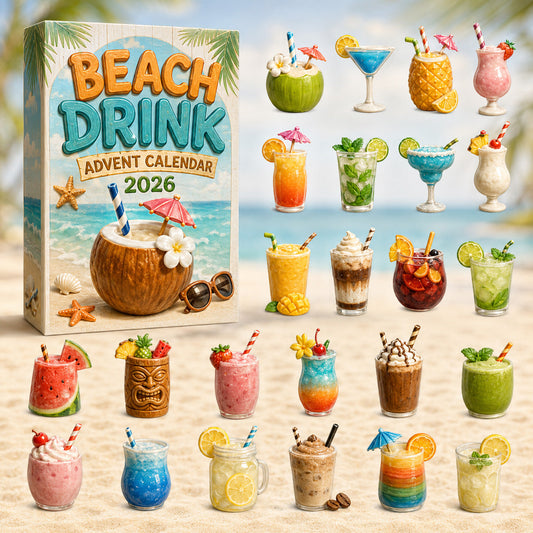 Beach Drink Advent Calendar 2026 - 24-Day Festive Countdown