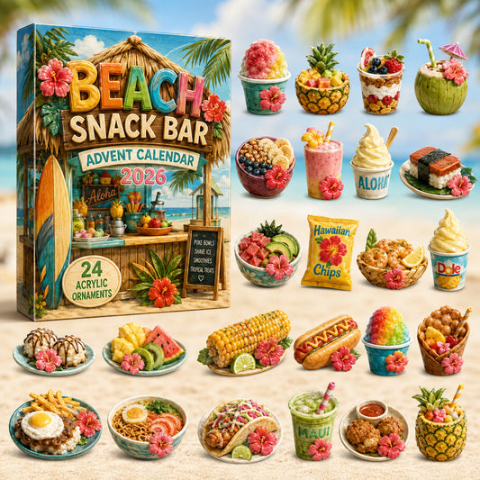 Beach Snack Bar Advent Calendar 2026 - 24-Day Festive Countdown