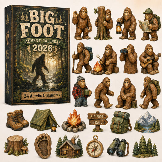 Camping Big Foot Advent Calendar 2026 - 24-Day Festive Countdown