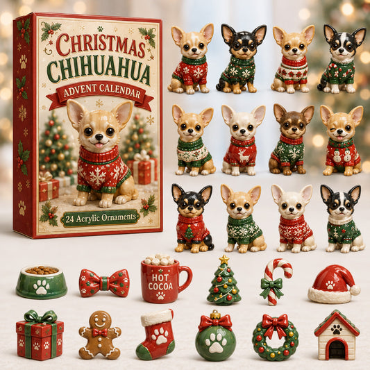 Chihuahua Ugly Sweater Advent Calendar 2026 - 24-Day Festive Countdown