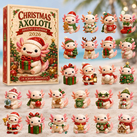 Christmas Axolotl Advent Calendar 2026 - 24-Day Festive Countdown