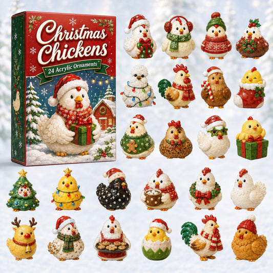 Christmas Chickens Advent Calendar 2026 - 24-Day Festive Countdown