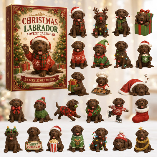 Christmas Chocolate Labrador Advent Calendar 2026 - 24-Day Festive Countdown