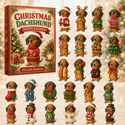 Christmas Dachshund Advent Calendar 2026 - 24-Day Festive Countdown