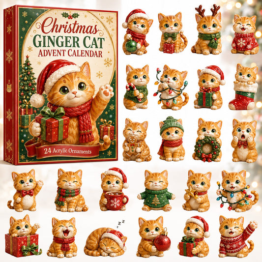 Christmas Ginger Cat Advent Calendar 2026 - 24-Day Festive Countdown