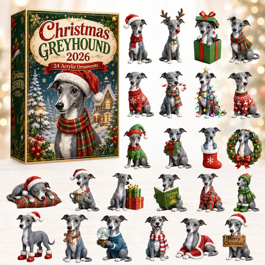 Christmas Greyhound Advent Calendar 2026 - 24-Day Festive Countdown