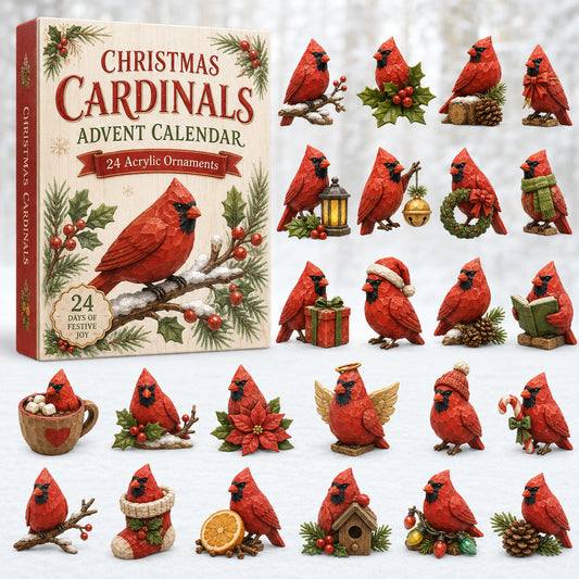 Christmas Holy Cardinals Advent Calendar 2026 - 24-Day Festive Countdown