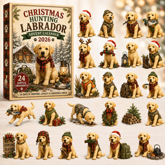 Christmas Hunting Labrador Advent Calendar 2026 - 24-Day Festive Countdown