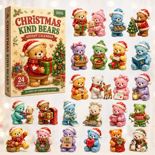 Christmas Kind Bears Advent Calendar 2026 - 24-Day Festive Countdown