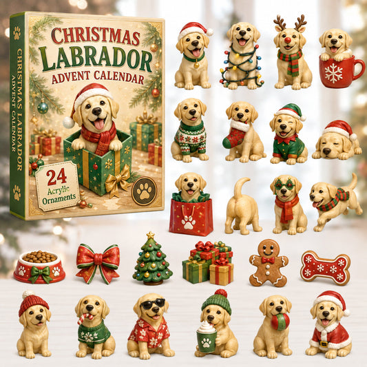 Christmas Labrador Advent Calendar 2026 - 24-Day Festive Countdown
