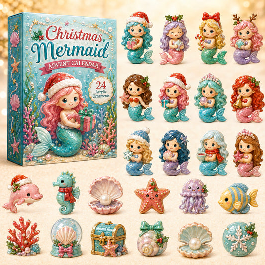 Christmas Mermaid Advent Calendar 2026 - 24-Day Festive Countdown