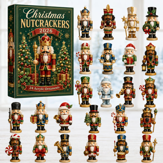 Christmas Nutcrackers Green Advent Calendar 2026 - 24-Day Festive Countdown