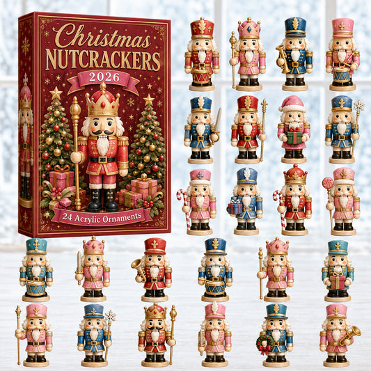 Christmas Nutcrackers Red Advent Calendar 2026 - 24-Day Festive Countdown