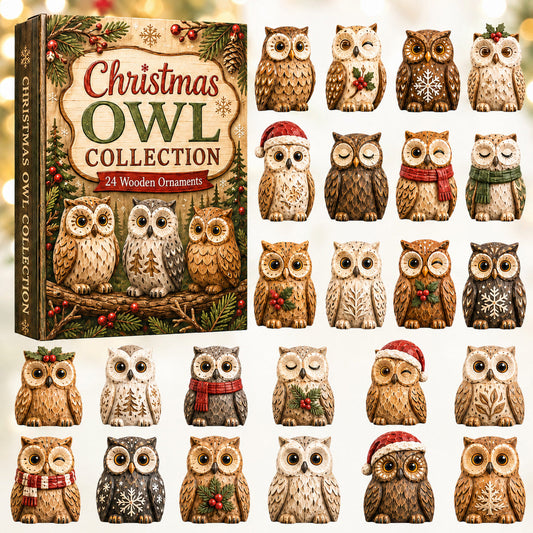 Christmas Owl Advent Calendar 2026 - 24-Day Festive Countdown