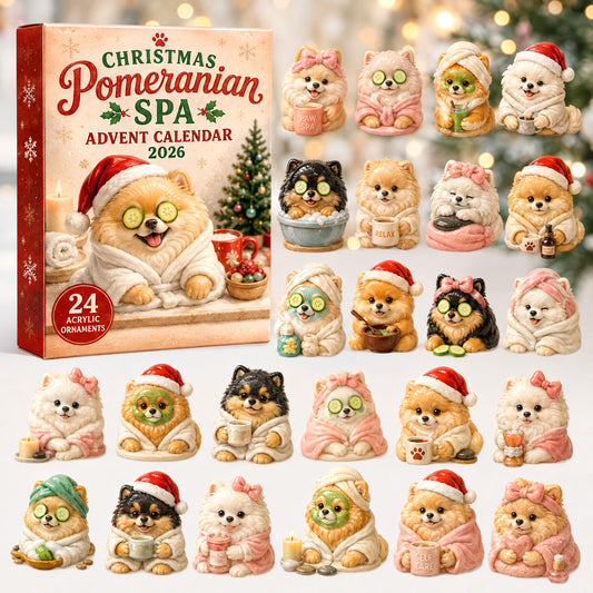 Christmas Pomeranian Spa Advent Calendar 2026 - 24-Day Festive Countdown