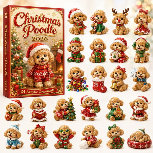 Christmas Poodle Advent Calendar 2026 - 24-Day Festive Countdown
