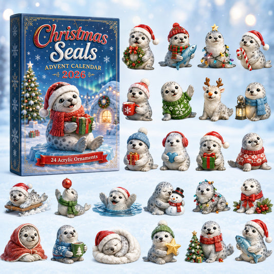 Christmas Seals Advent Calendar 2026 - 24-Day Festive Countdown