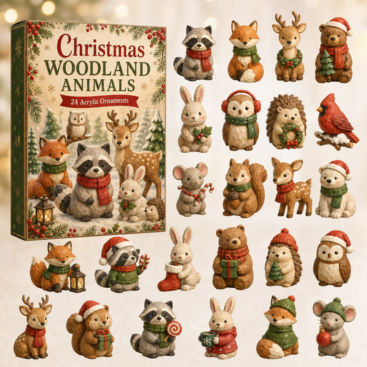 Christmas Woodland Animals Advent Calendar 2026 - 24-Day Festive Countdown